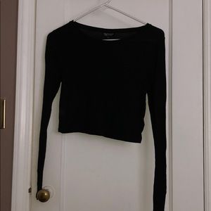 TopShop Black Crop Top!